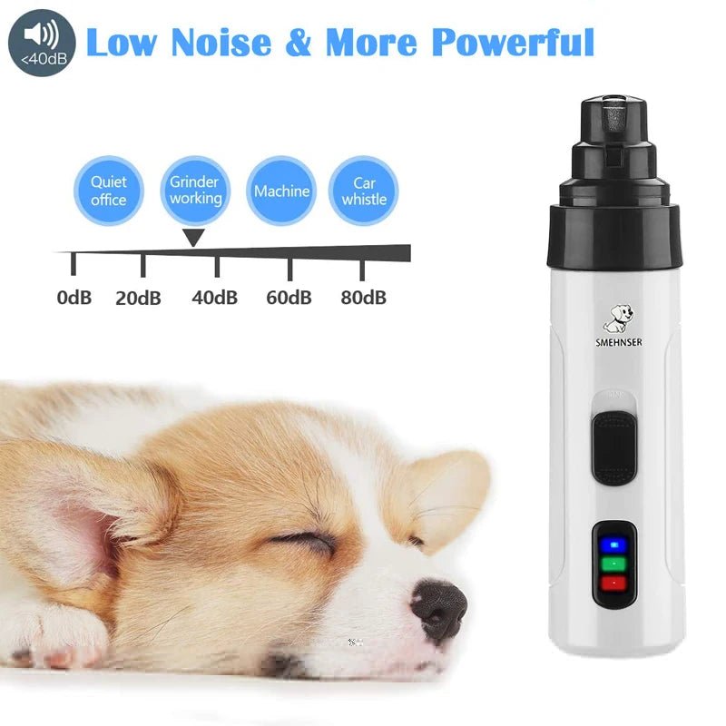 Electric Dog Nail Grinder with USB Charging