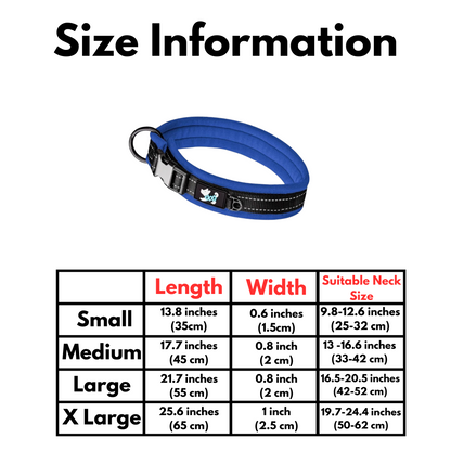 Adjustable Reflective Nylon Dog Collar - Safe & High-Quality