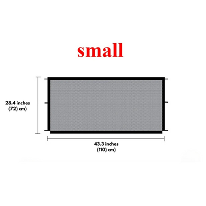 Dog Safety Fence with Hooks - Indoor Mesh Gate