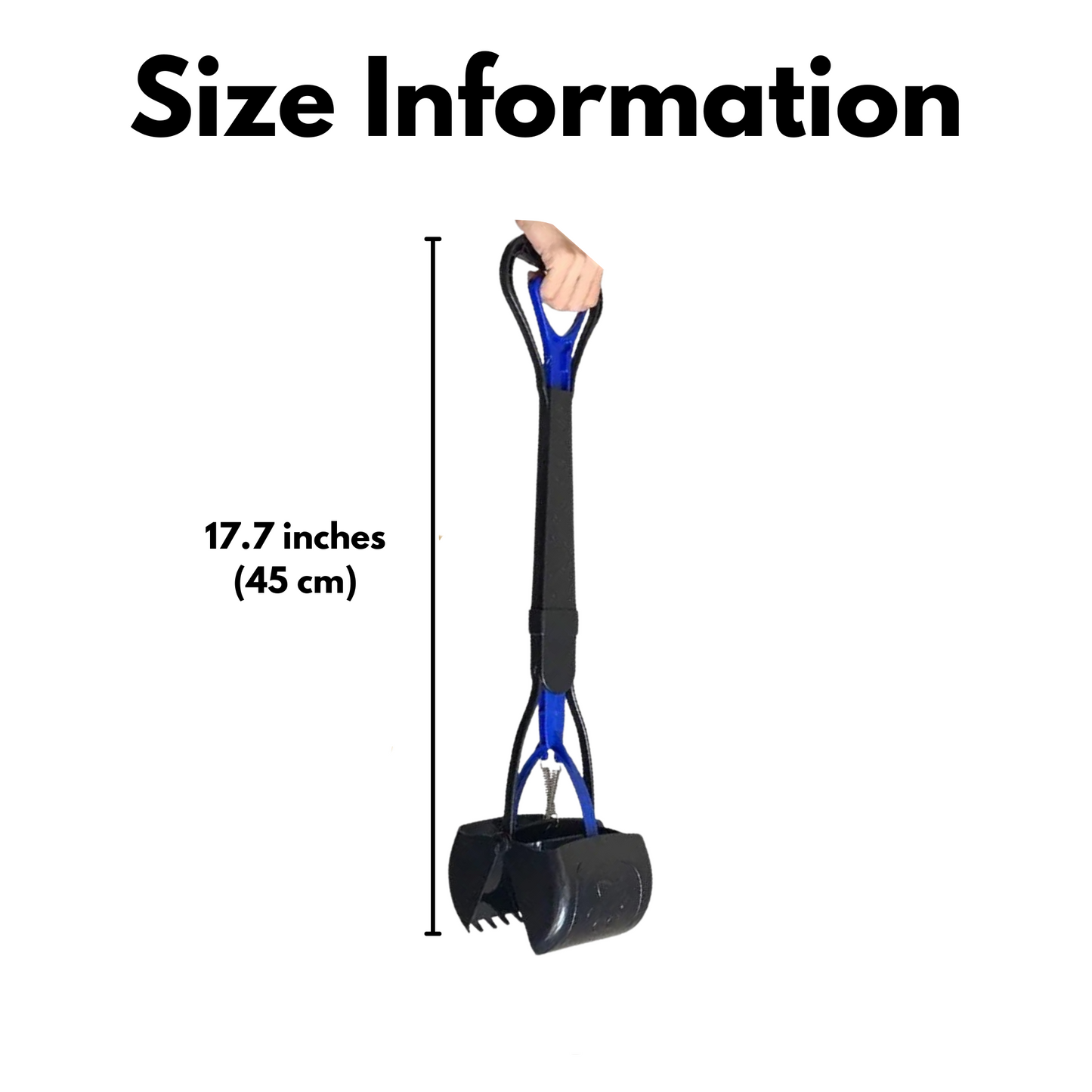 Foldable Pet Waste Scooper with Jaw Grip – Outdoor Use