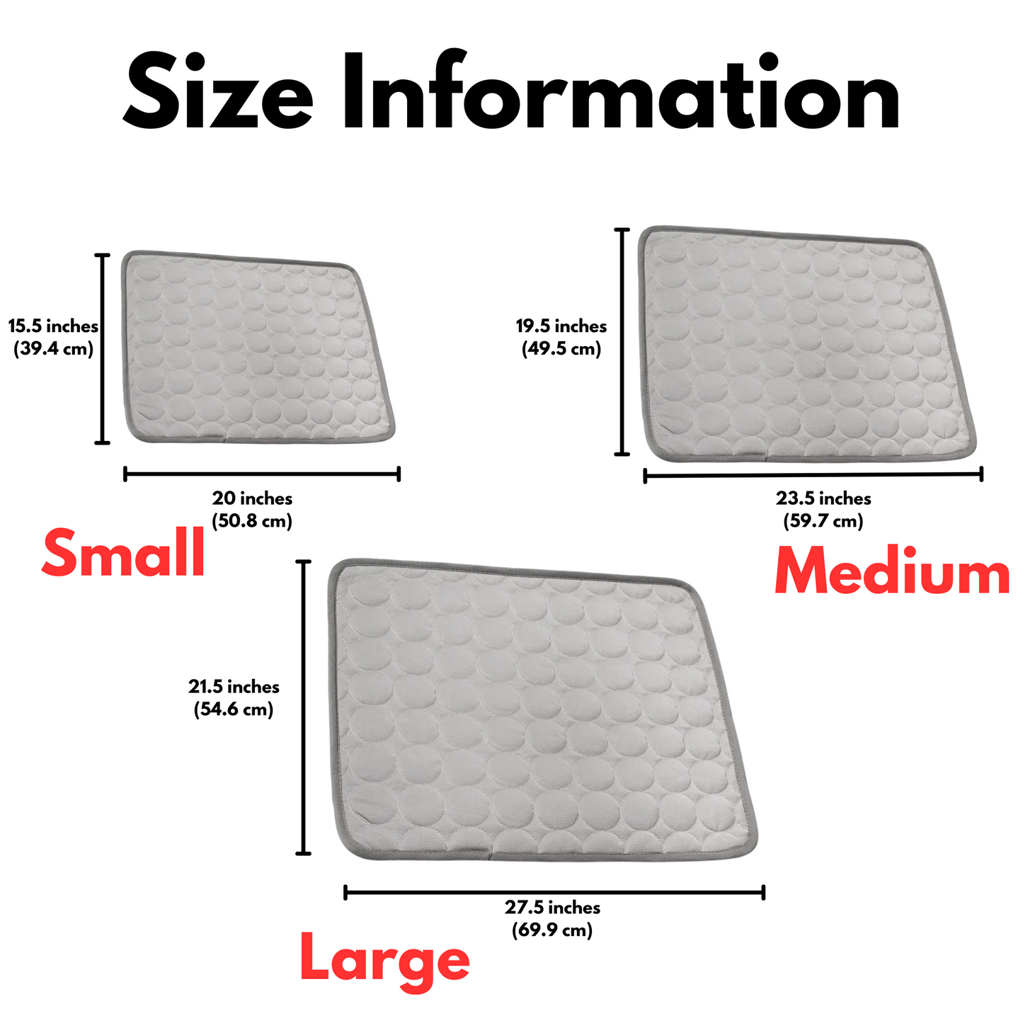 Cooling Dog Mat - Soft, Durable Pad for Small to Large Dogs