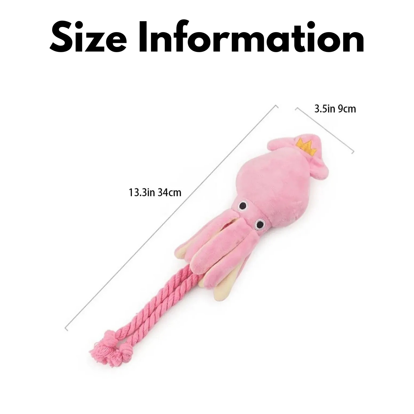 Tug & Cuddle Octopus Dog Toy