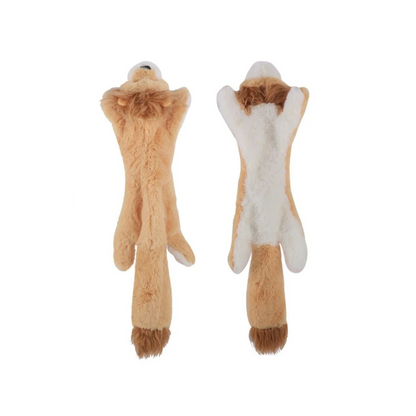 Lion animal plush squeaky toys for dogs – no stuffing design – BarkBarrel