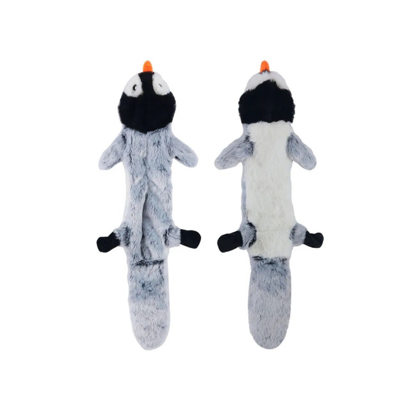 Penguin animal plush squeaky toys for dogs – no stuffing design – BarkBarrel