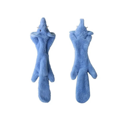Blue elephant plush squeaky toy for dogs – BarkBarrel
