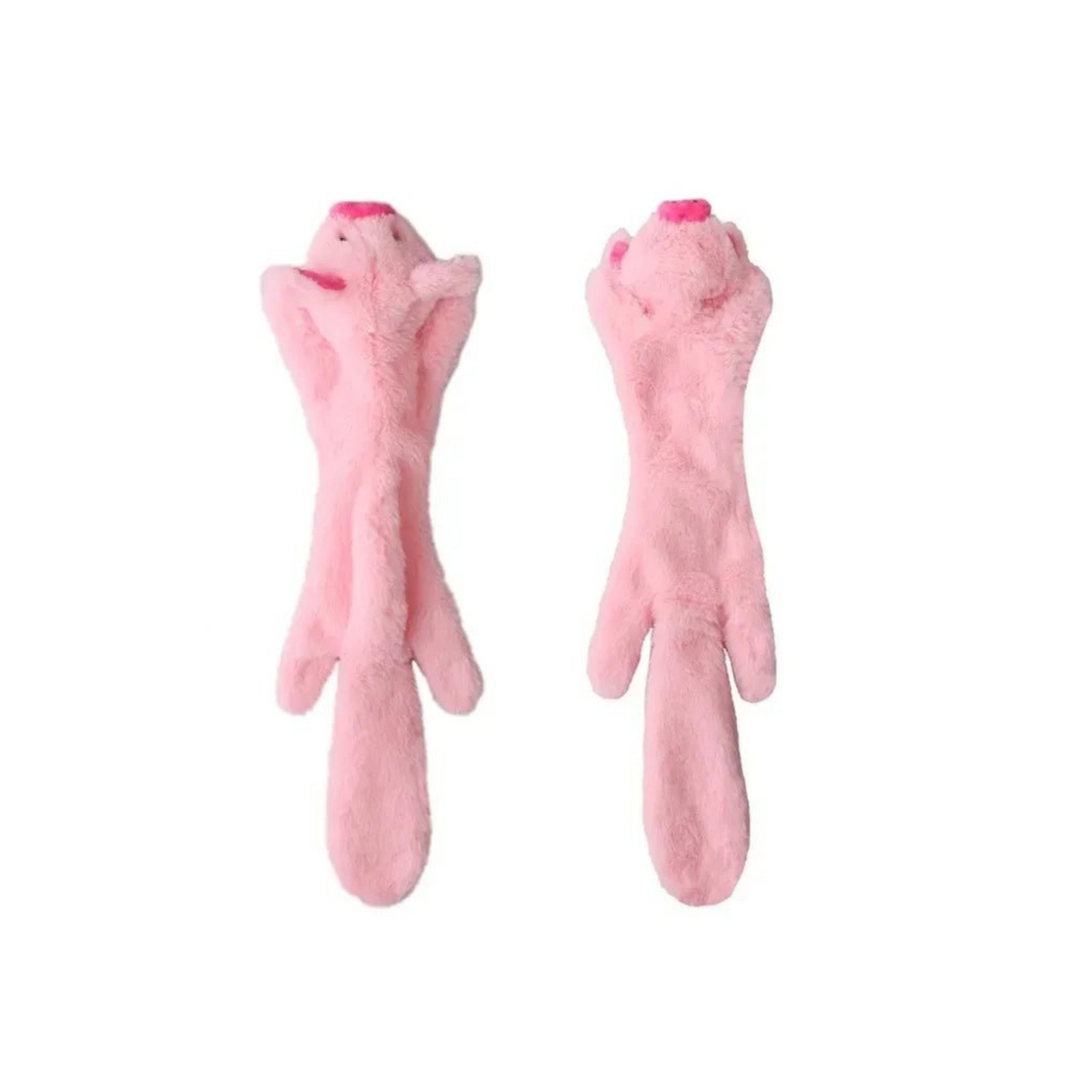 Pink pig squeaky dog toys – stuffing-free and safe for indoor fetch