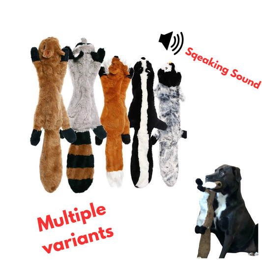 Wild Paws Plush Squeak Toys - Assorted Animal Friends