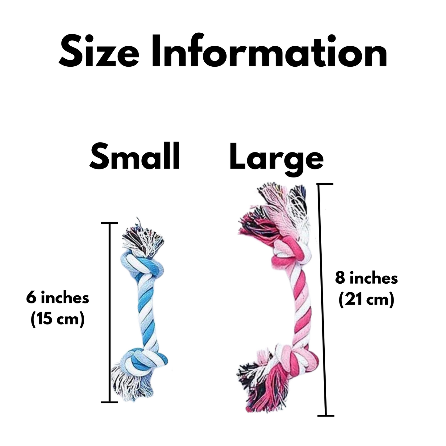 Braided Cotton Chew Rope Toy - For Small and Medium Size Dogs