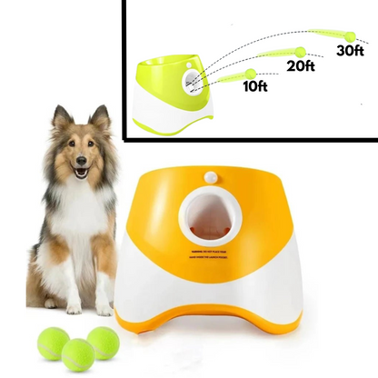 Automatic Dog Tennis Ball Launcher – Rechargeable Throwing Machine