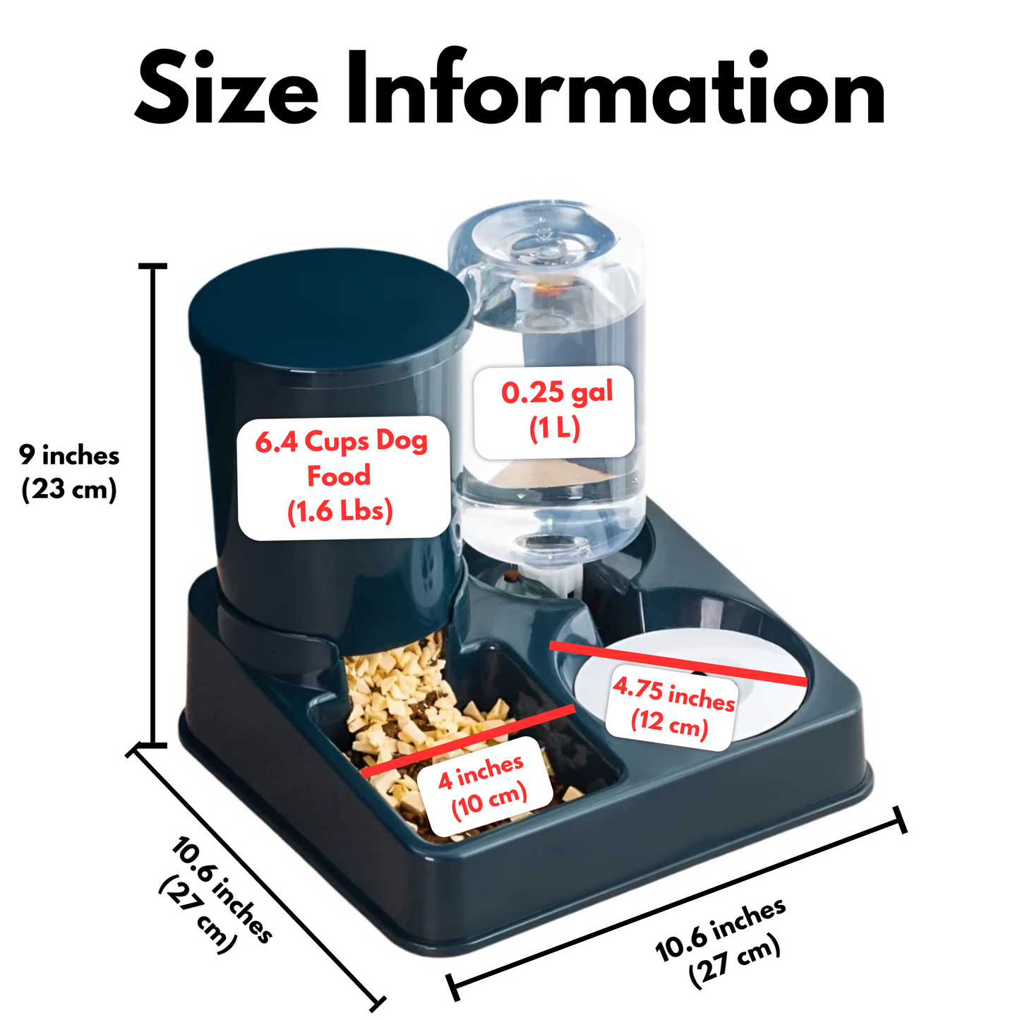 2-in-1 Automatic Pet Feeder and Water Dispenser Set