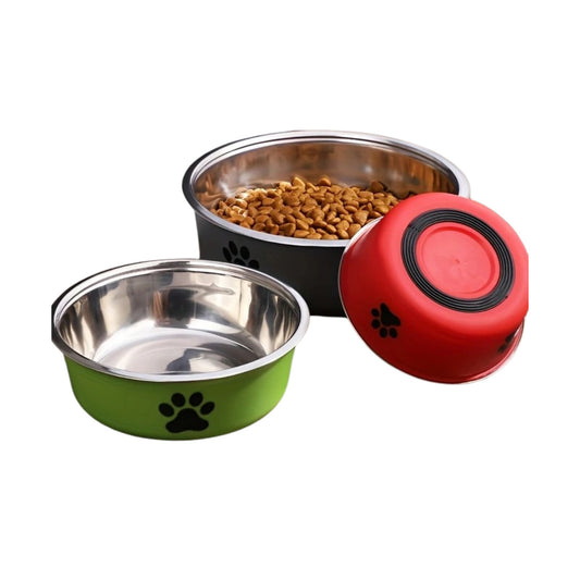 Non-Slip Stainless Steel Dog Bowl – For Small to Large Dogs
