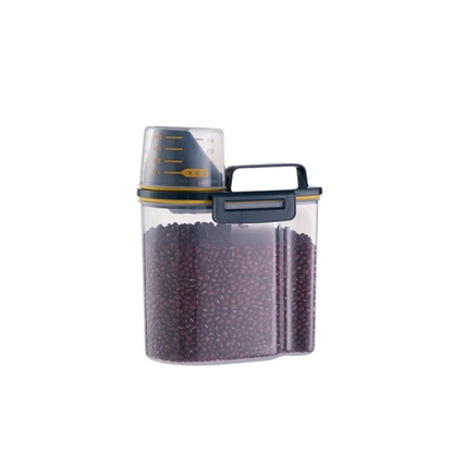 Moisture-Proof Pet Food Storage Container with Measuring Cup