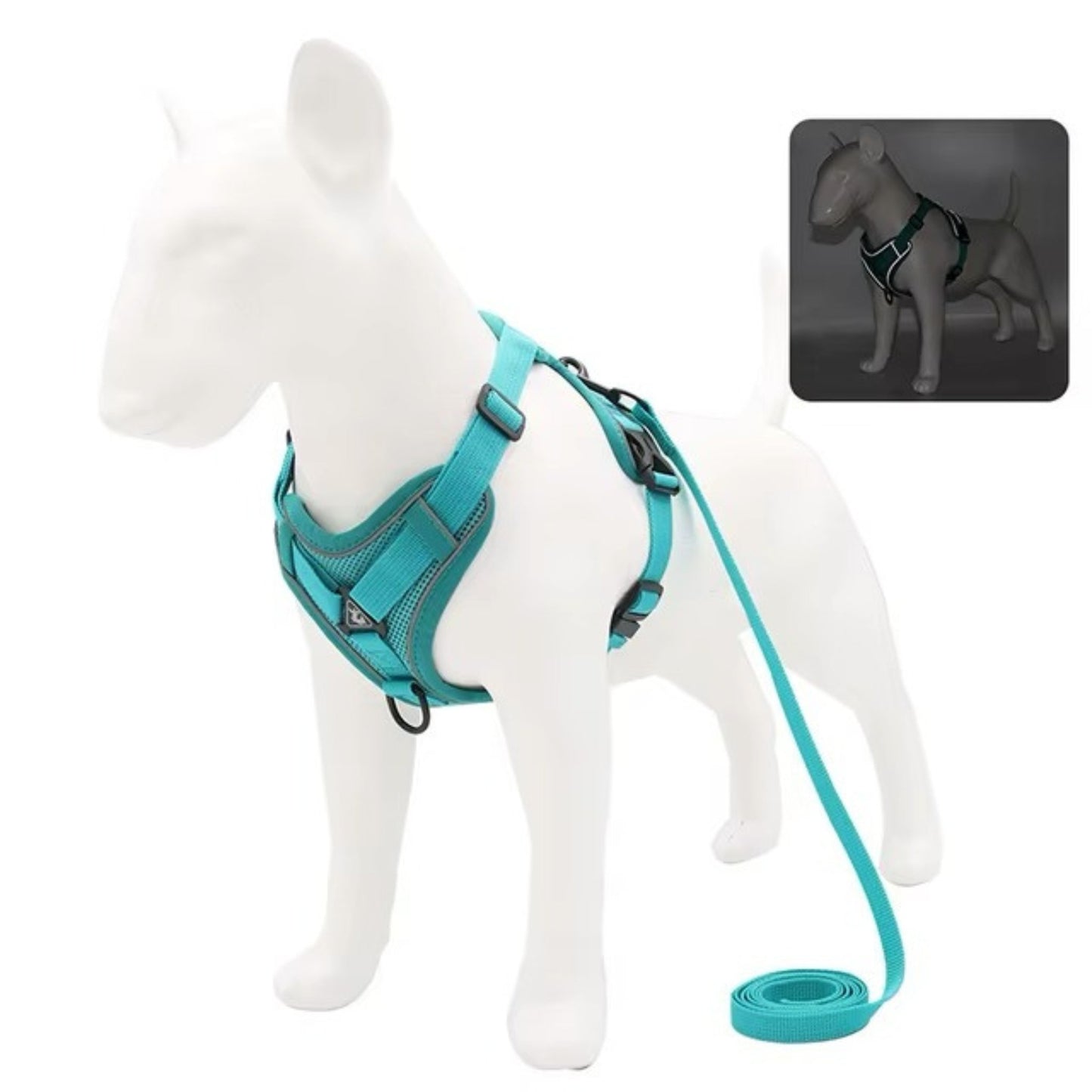 Adjustable Dog Harness & Leash Set for Small and Medium Dogs