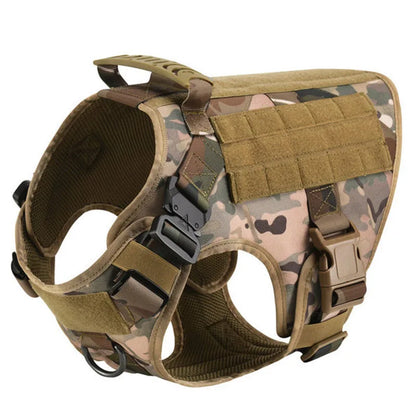 Tactical Military Dog Harness with Quick-Release – Adjustable Sizes