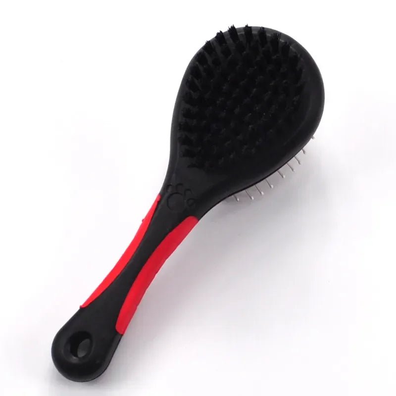 2-in-1 Dog Grooming Brush – Massage Pin and Bristle Brush