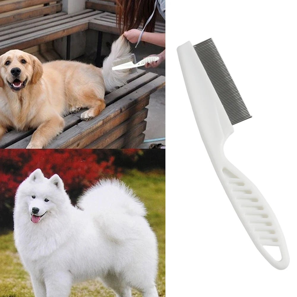 Comfort Grip Flea Comb for All Dogs – Stainless Steel Design