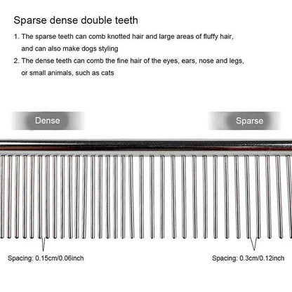 Precision Dematting Comb for Dogs – Stainless Steel Design