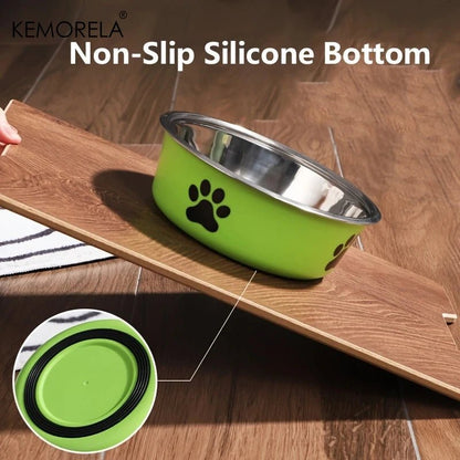 Non-Slip Stainless Steel Dog Bowl – For Small to Large Dogs