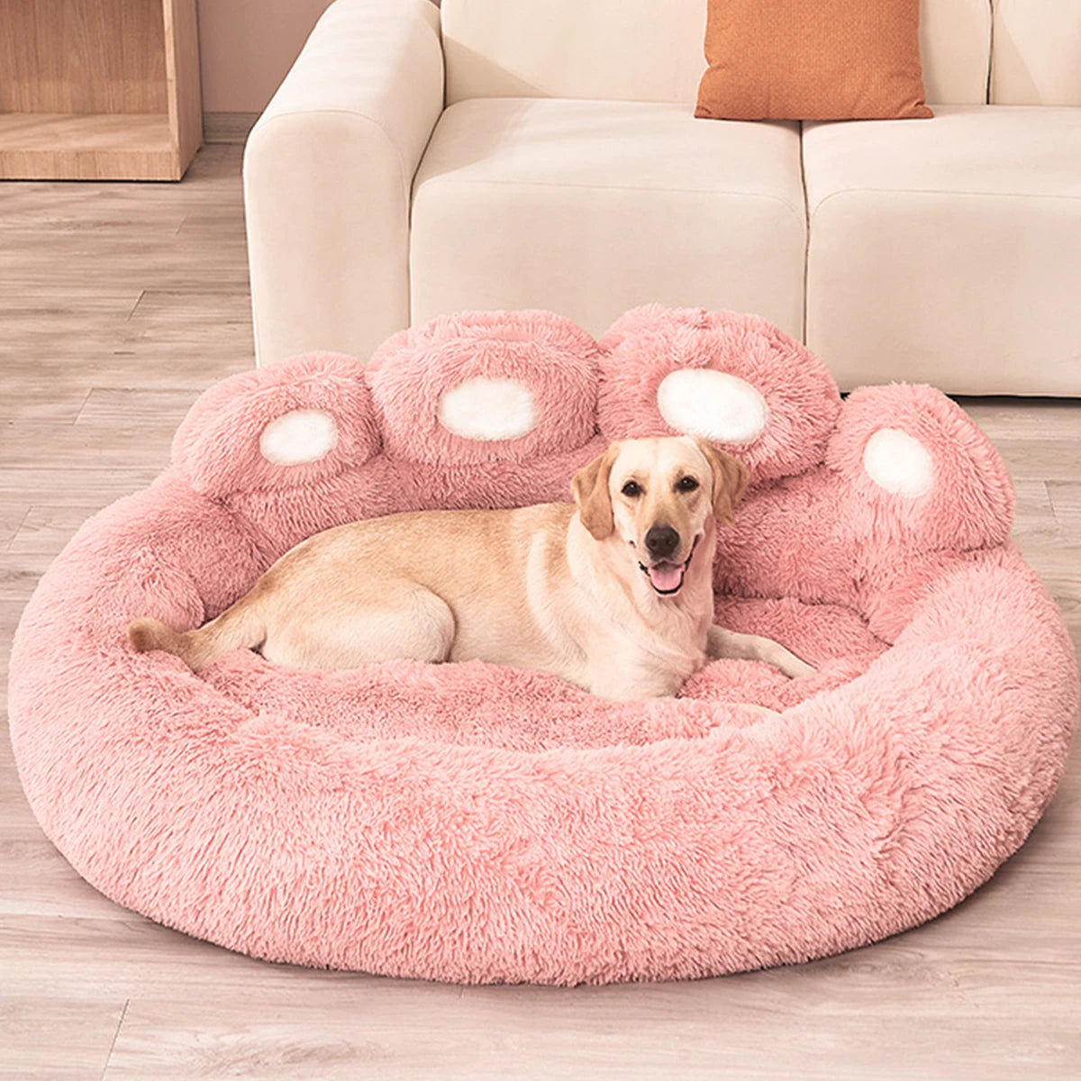 Ultra-Comfort Paw Plush Sofa Bed for Dogs of All Sizes