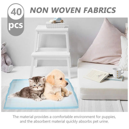 40-Pack Disposable Puppy Training Pads – Soft and Absorbent