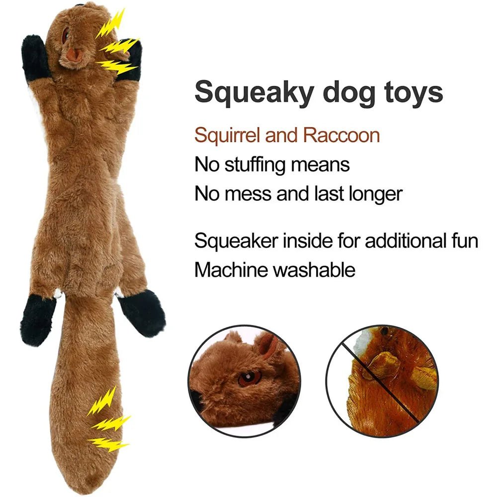 Wild Paws Plush Squeak Toys - Assorted Animal Friends