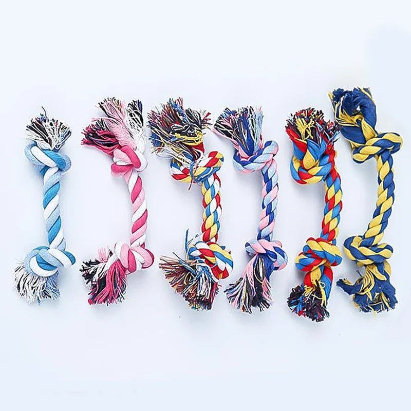 Braided Cotton Chew Rope Toy - For Small and Medium Size Dogs