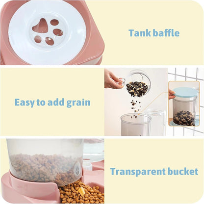 2-in-1 Automatic Pet Feeder and Water Dispenser Set