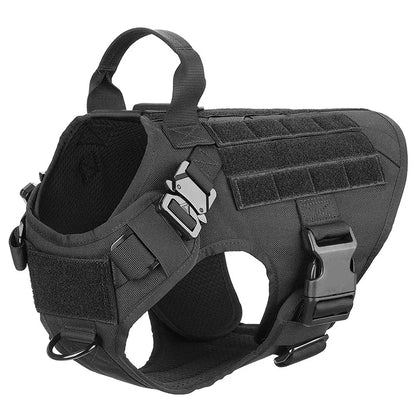 Tactical Military Dog Harness with Quick-Release – Adjustable Sizes