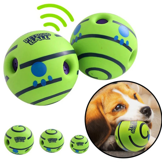 Wobble and Wag Sound Ball – Interactive Chew Toy for Dogs