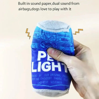 Plush Beverage Can Chew Toy