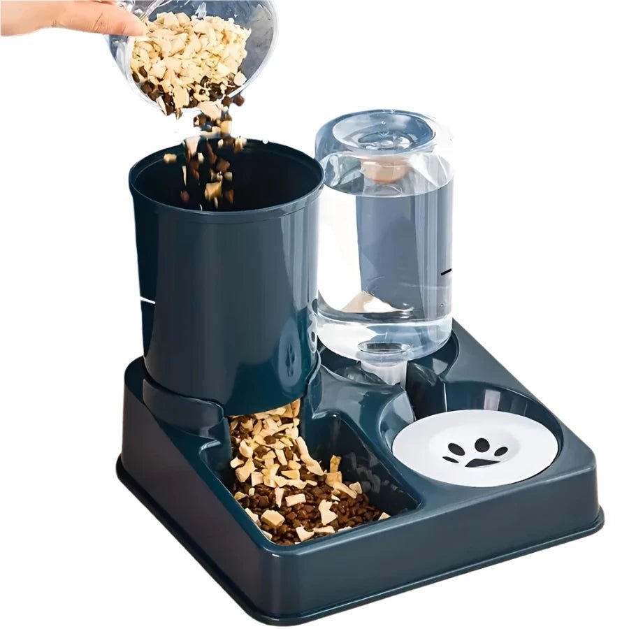 2-in-1 Automatic Pet Feeder and Water Dispenser Set