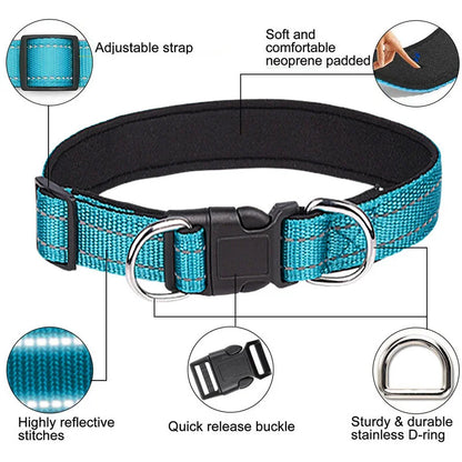 Breathable Reflective Pet Collar- Adjustable Fit