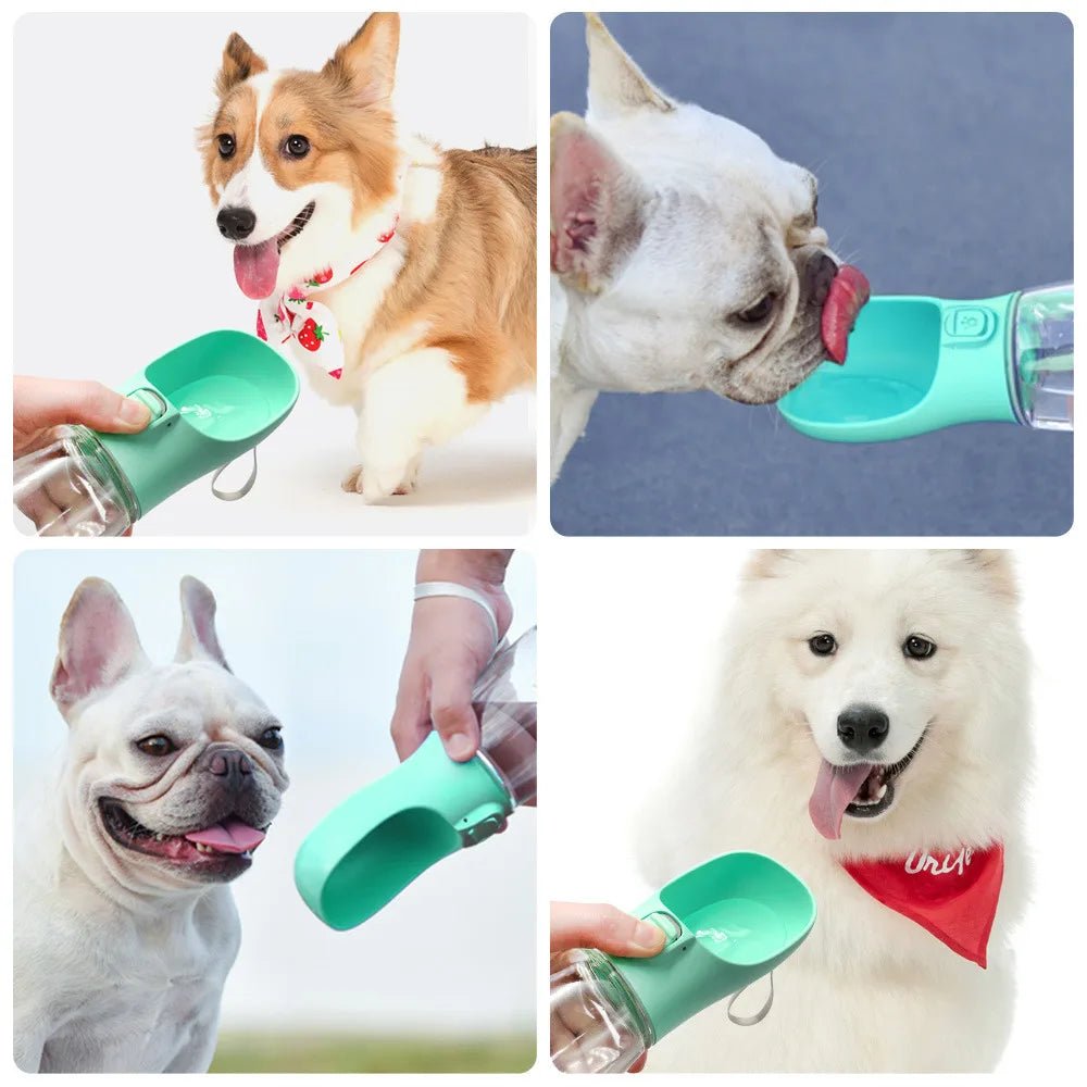 12 oz Portable Dog Water Bottle & Food Container