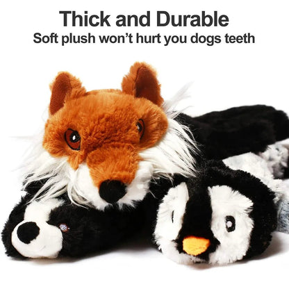 Wild Paws Plush Squeak Toys - Assorted Animal Friends