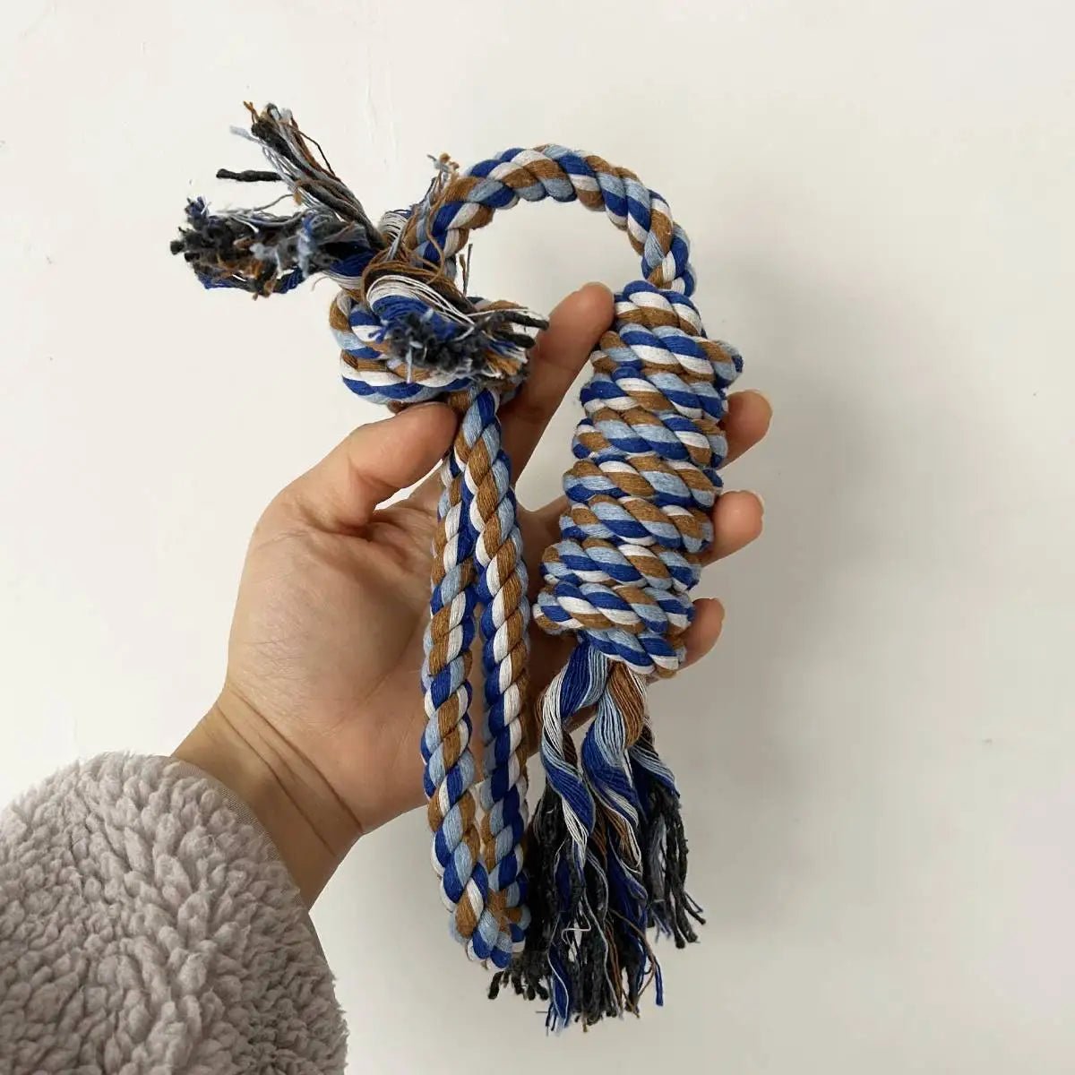 Durable Cotton Rope Chew Toy – For All Breeds ( Random Color)