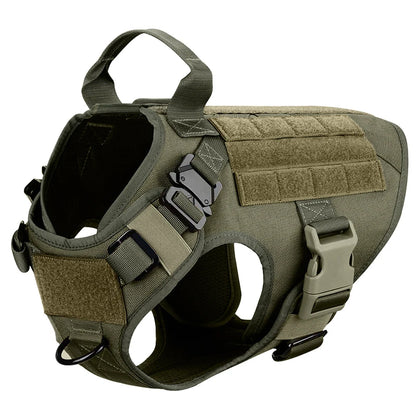 Tactical Military Dog Harness with Quick-Release – Adjustable Sizes