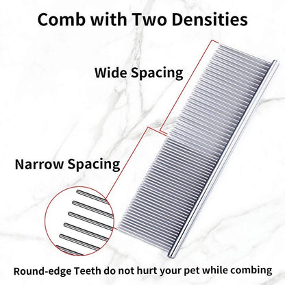 Precision Dematting Comb for Dogs – Stainless Steel Design