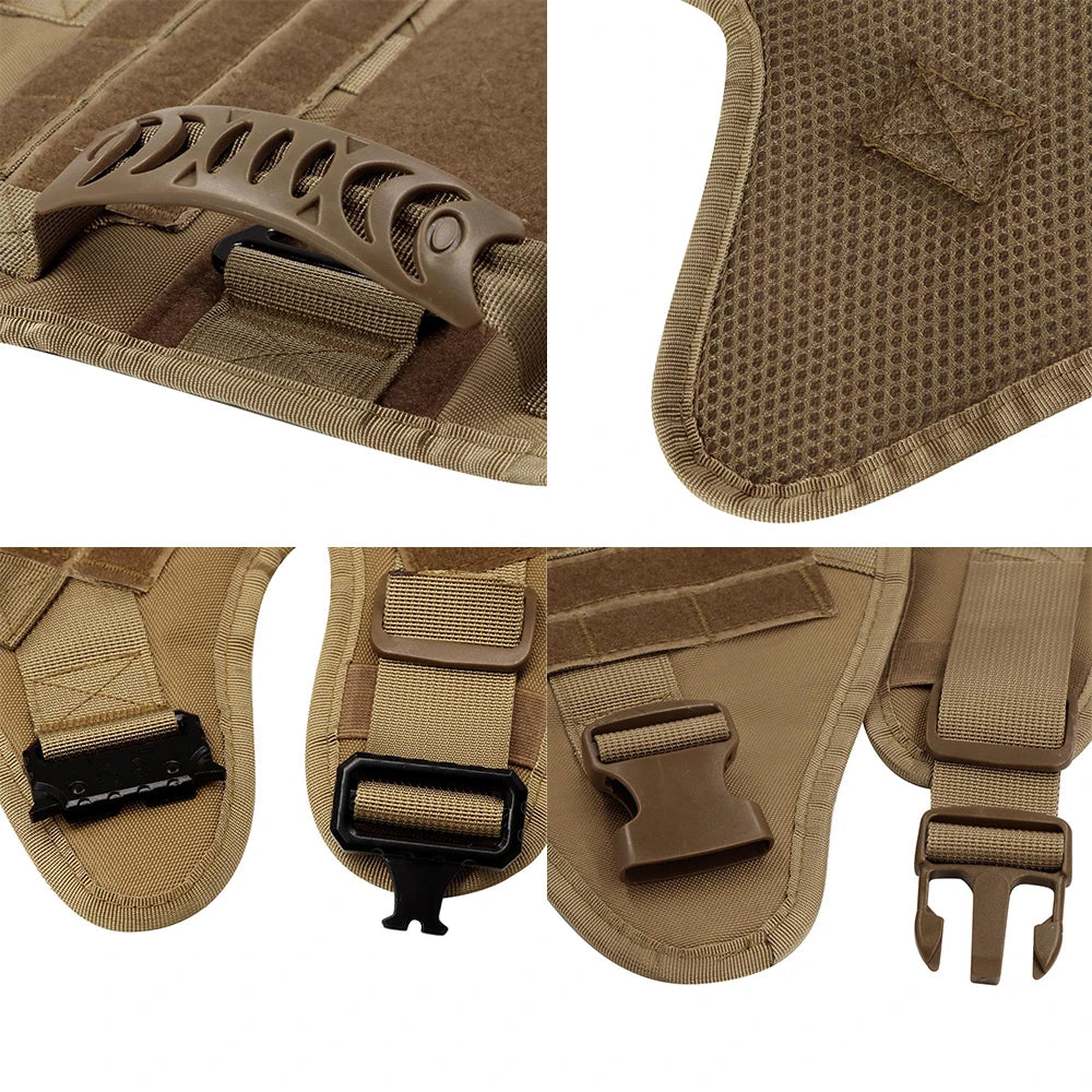 Tactical Military Dog Harness with Quick-Release – Adjustable Sizes