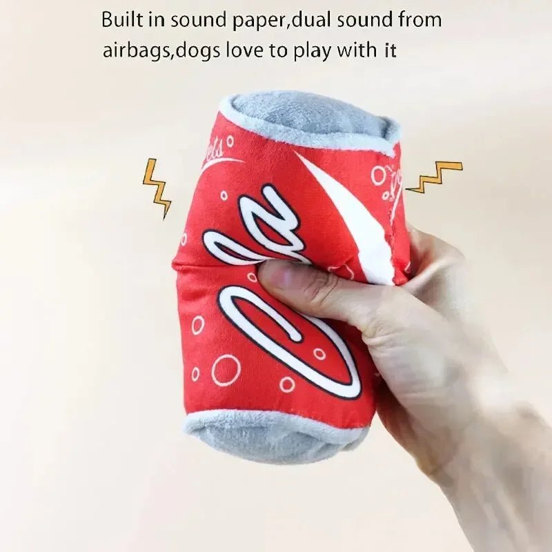 Plush Beverage Can Chew Toy