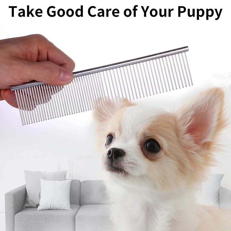 Precision Dematting Comb for Dogs – Stainless Steel Design