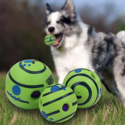 Wobble and Wag Sound Ball – Interactive Chew Toy for Dogs