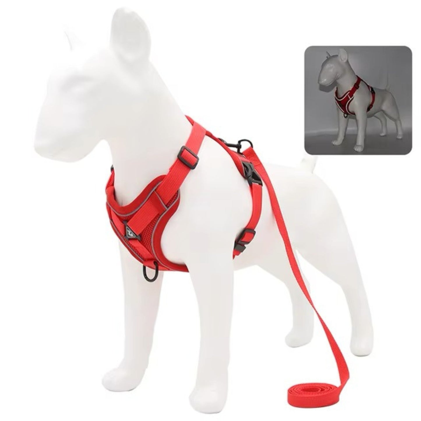 Adjustable Dog Harness & Leash Set for Small and Medium Dogs