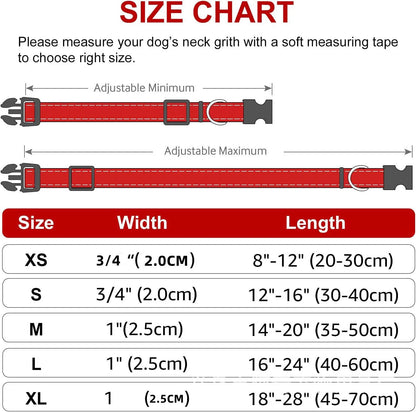 Sizing table mapping out width and length measurements for sizes extra small through extra large